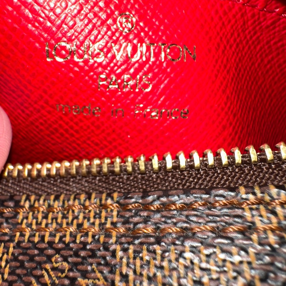 LOUIS VUITTON Damier Ebene Papillon Pouch LV Auth - Picture 10 of 10